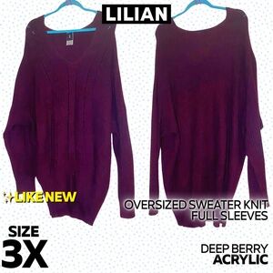 Lilian thick sweater tunic length top